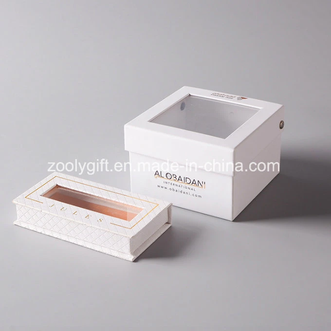 Book Style Gift Box with Decoration Cosmetic Packaging Box