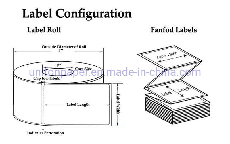 Blank Waterproof Custom Logo Direct Thermal Shipping Label Printing Barcode Label Self Adhesive Paper Label Sticker