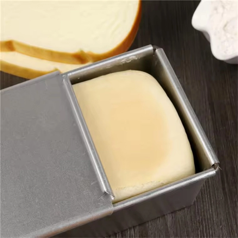 Bakey Baking Tray Commercial Bakeware 600g Non-Stick Coating Aluminum Loaf Pan Bread Cake Pan Toast Box Tray with Lid