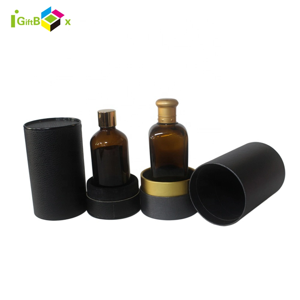 Cylinder Paper Cardboard Round Box with Lids for Perfume / Gift