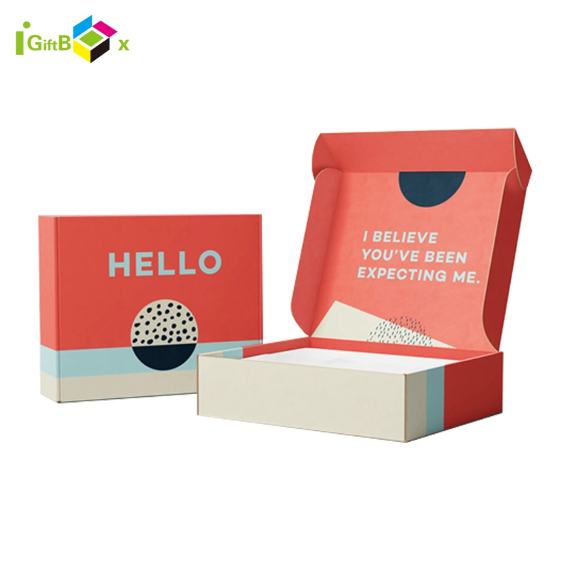 Customize Logo Print Large and Small Clothing Mailer Box Kraft Corrugated Packaging Shipping Box