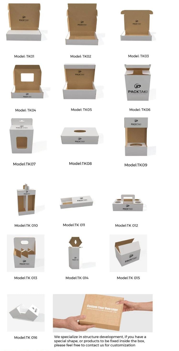 Personalised Packaging Boxes Corrugated Mailer Shipping Kraft Paper Box