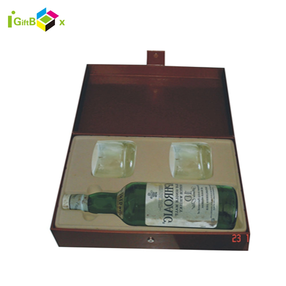 Paper Wine Packaging Glass Cardboard Gift Box with Insert