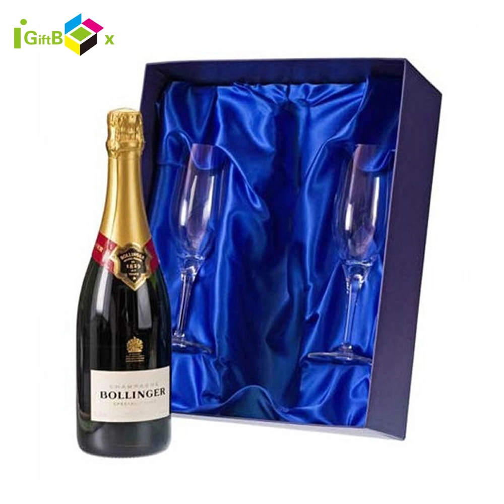 Paper Wine Packaging Glass Cardboard Gift Box with Insert