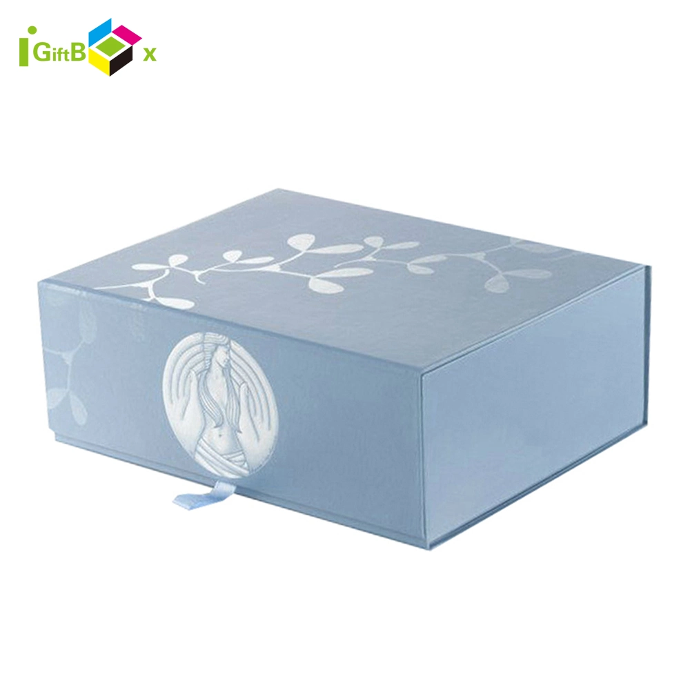 Deluxe Flip Top Cardboard Book-Shaped Box with Magnetic Closure