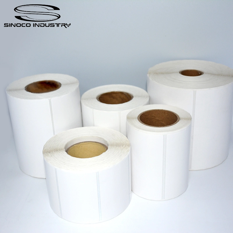 Customized Blank Waterproof Printing Materials Coated Paper Thermal Label Roll Sticker