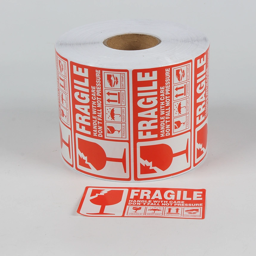 China Wholesale Manufacturer Direct Adhesive Thermal Blank Sticker Label Paper Roll for Barcode Printing