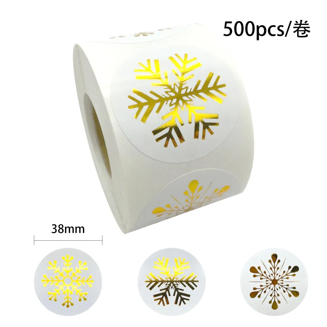 Christmas Decorations Foil Snowflake Stickers