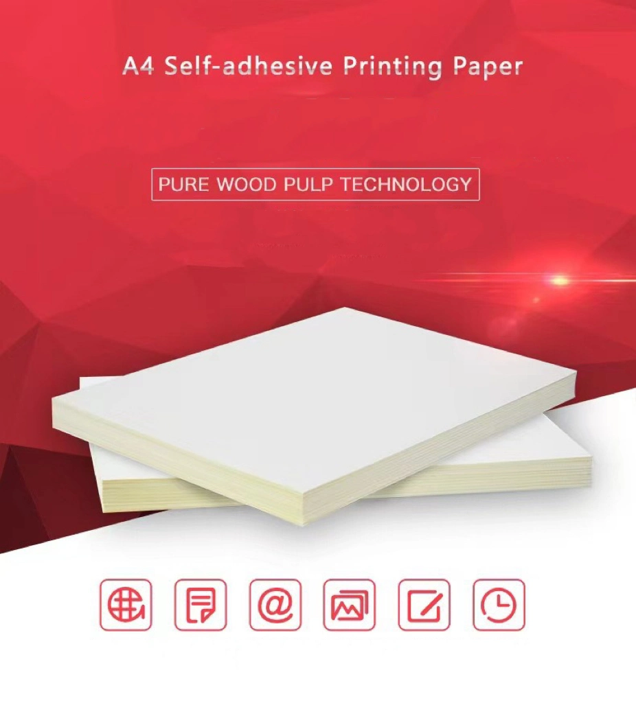 Custom Waterproof Self Adhesive Printable A4 Size Sheets Label Glossy Sticker Paper for Printer