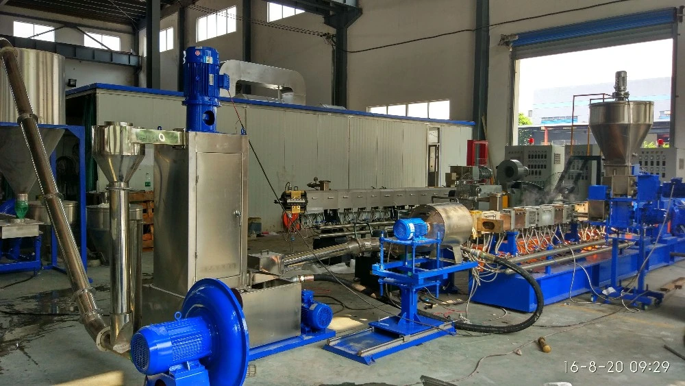 CaCO3 /Talc +PP PE EVA +Additives Plastic Compounding Pelletizing Machine