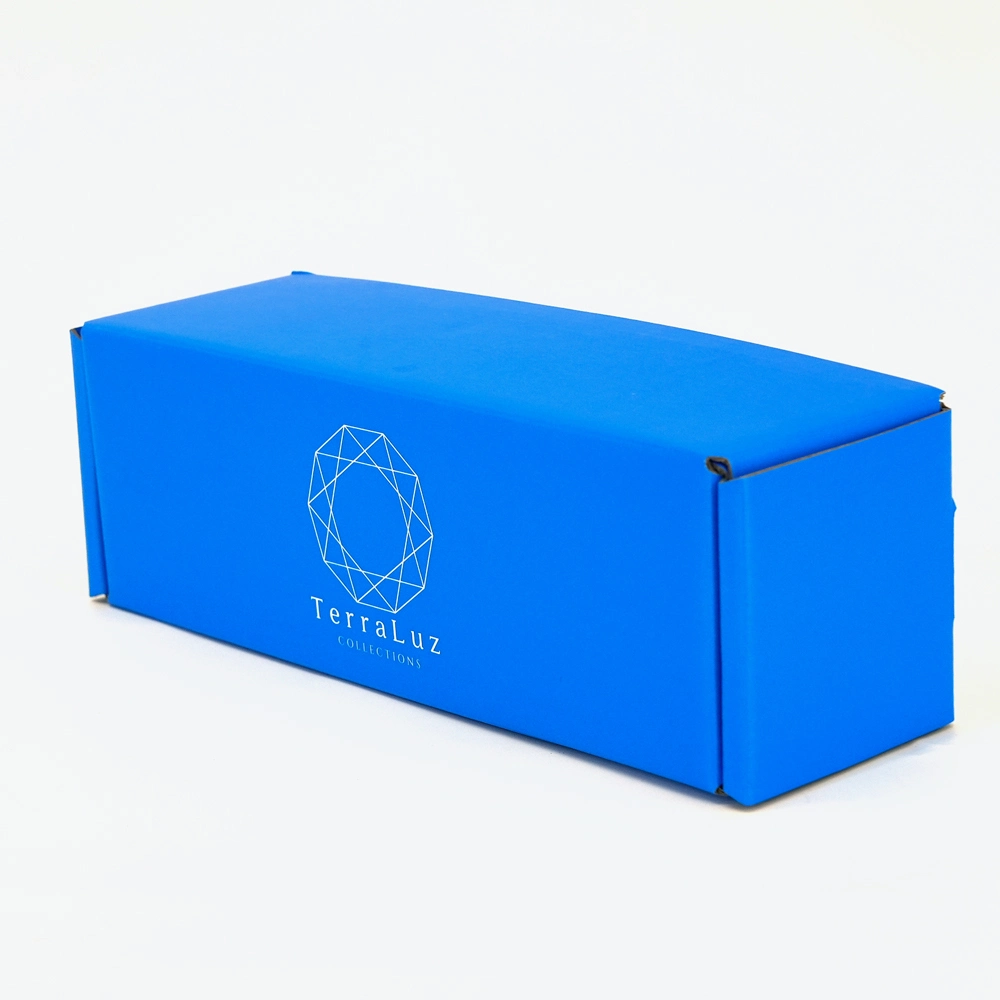 Custom Logo Personalised Verpackung Pantone Blue Packaging Shipping Mailer Box