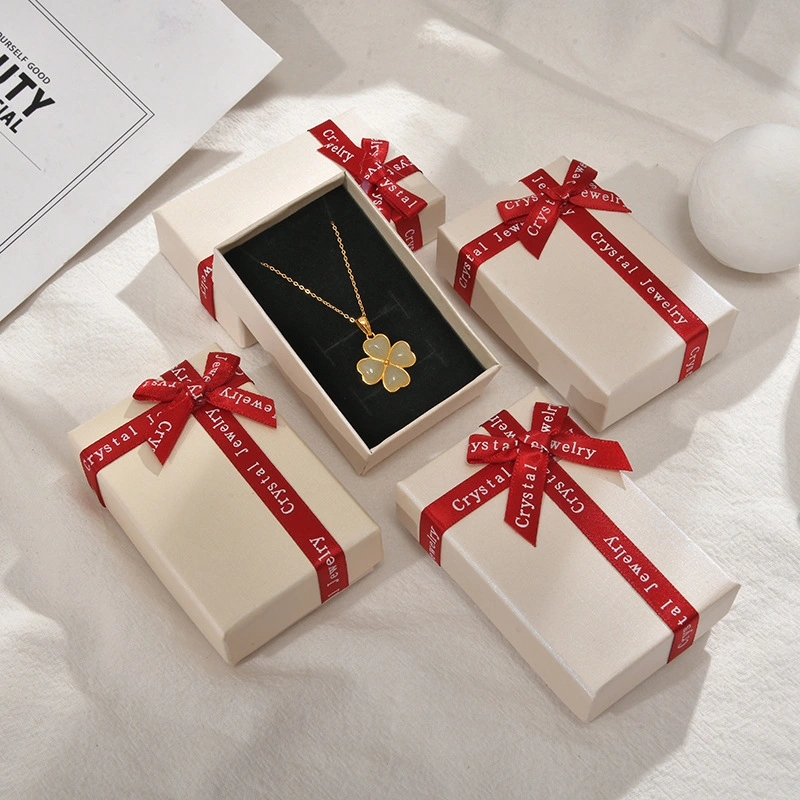 Custom Logo Luxury Jewelry Box Valentine Days Rose Box for Packaging Earring and Small Things