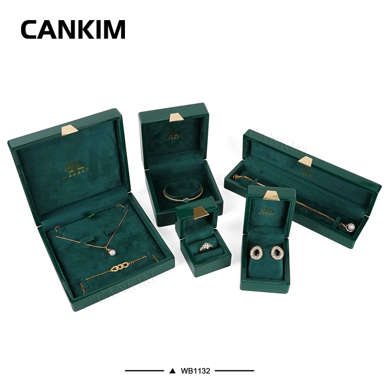 Cankim Wooden Painting Paint Ring Pendant Bracelet Bangle Earrings Vintage Jewelry Box Bamboo Jewelry Box Jewelry Box Luxury