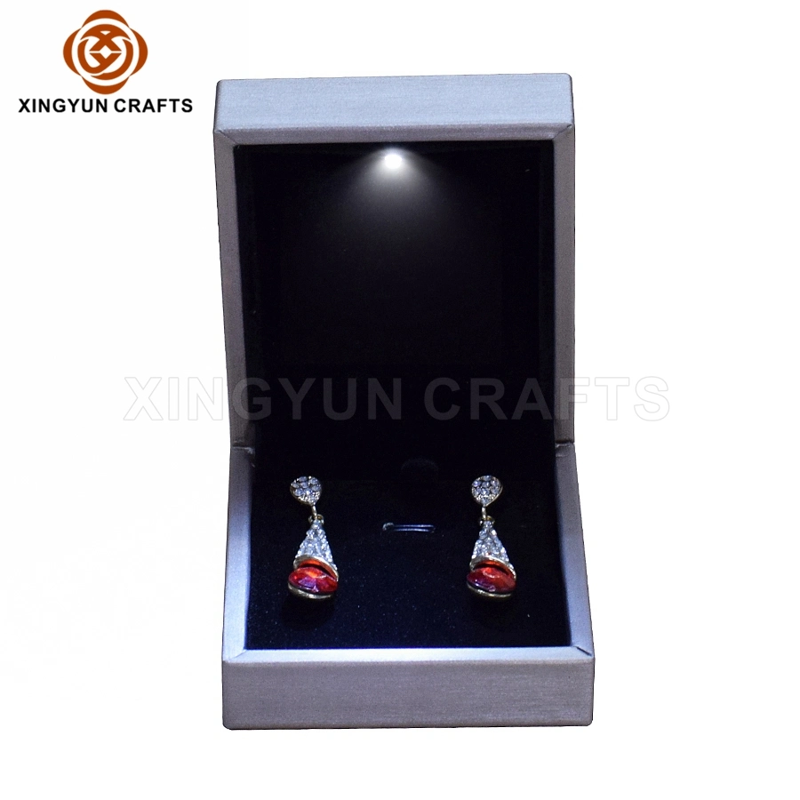 Customized Special Heart Shape Jewelry Packaging Box Popular Satin Jewel Display Storage Gift Box