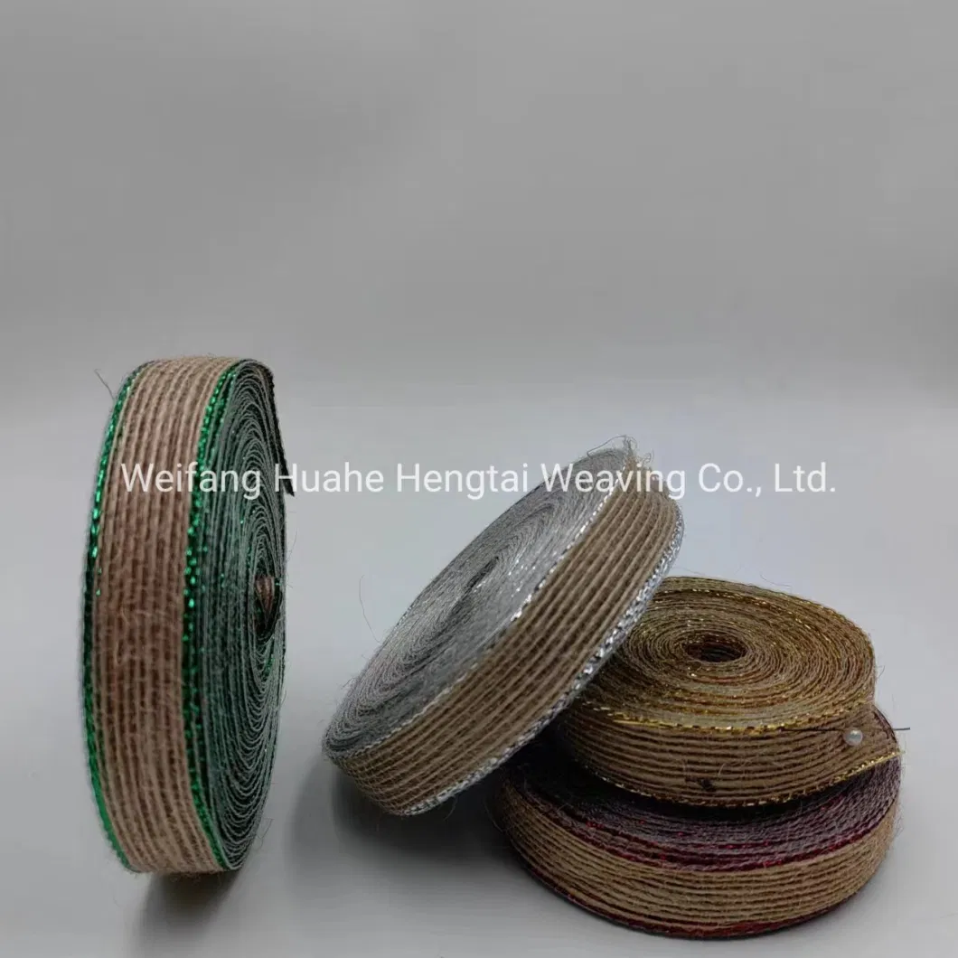 Wholesale Colorful Edge Fishing Line Jute Webbing Binding Decorative Tape