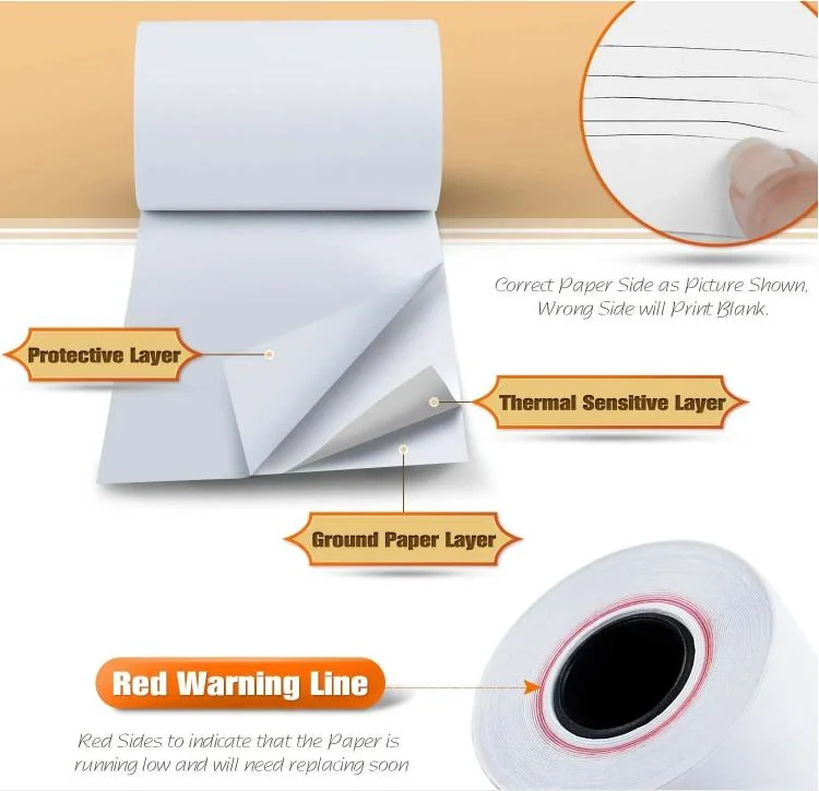 Waterproof Customized Size Thermal Print Paper Fax Paper