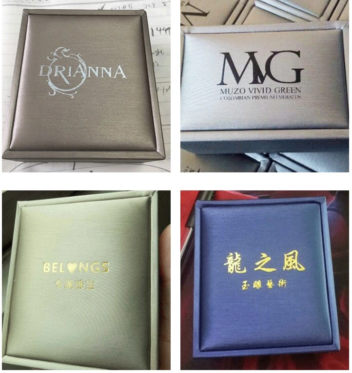 Wholesale Custom Logo Leather Jewelry Box Luxury Earring Bracelet Necklace Ring Box Jewelry Packaging Box