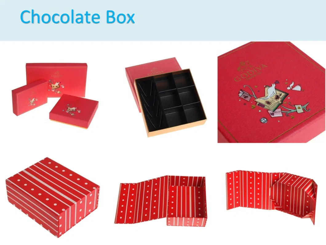 Custom Cardboard Collapsible Flip Top Gift Box with Magnetic Closure