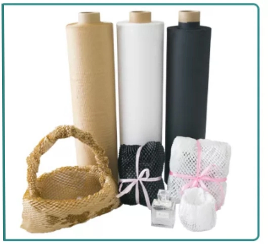 Brown Black White Packaging Mateiral Kraft Paper Roll Buffer Honeycomb Wrapping Paper