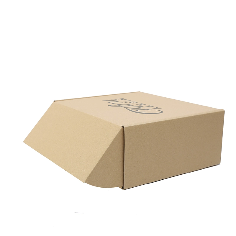 Customized Black Brown Kraft Paper Box Packaging