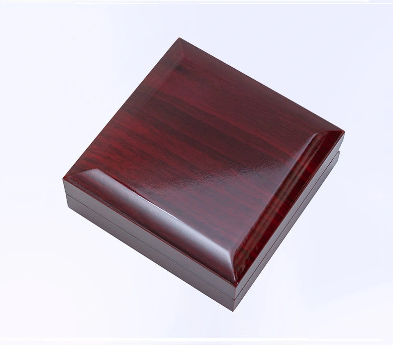 LED Jewelry Box Wooden Gift Box Wine Wood Grain Paint Goods in Stock Customization Printing Logo