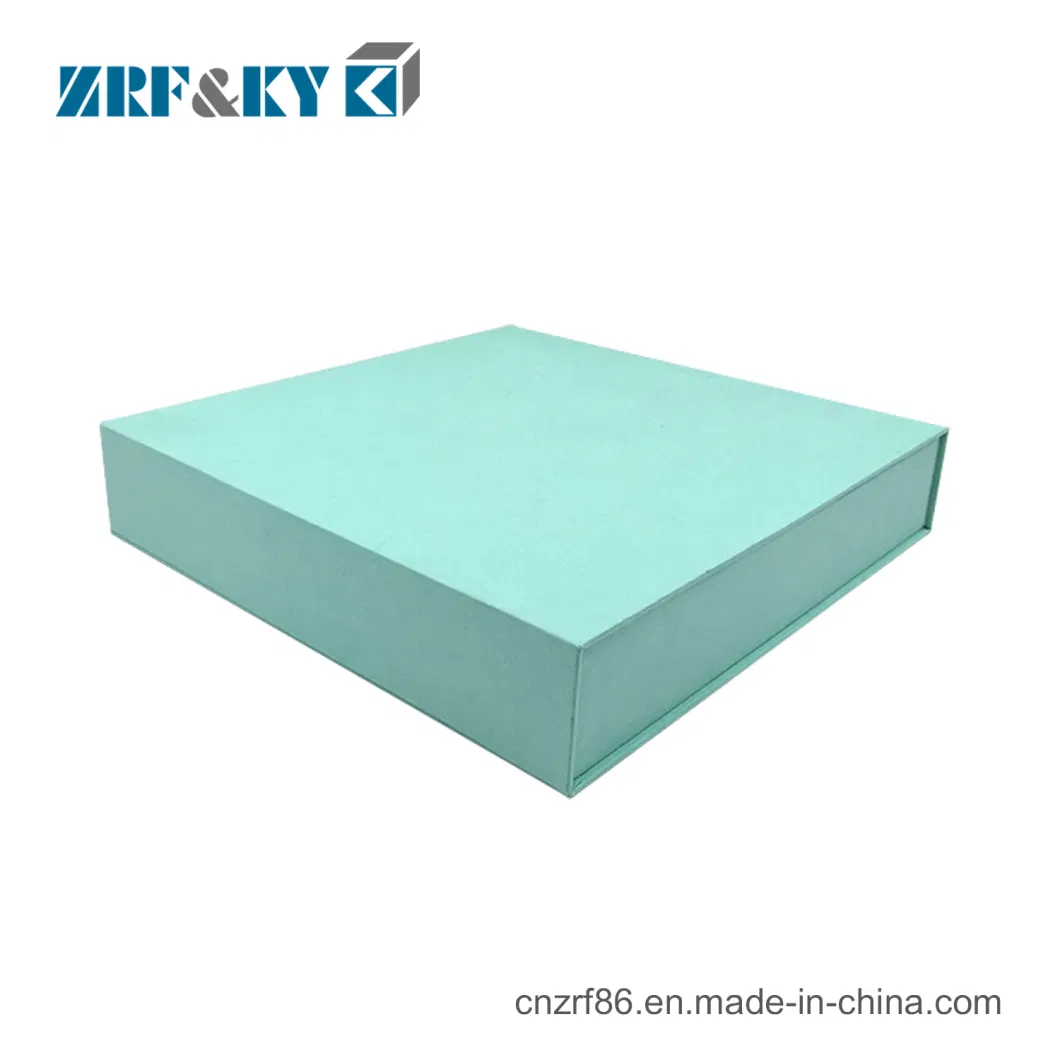 Custom Book Style Green Special Paper Material Made Magnetic Closure Rigid Cardboard Paper Storage Gift Packaging Box