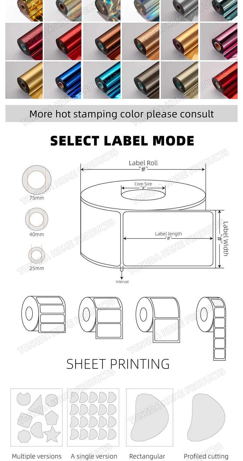 Cheap Adhesive Qualified Barcode Waterproof Oilproof and Alcohol Resistantself Adhesive Removable and Blank Standard Paper Label Sticker for Shipping