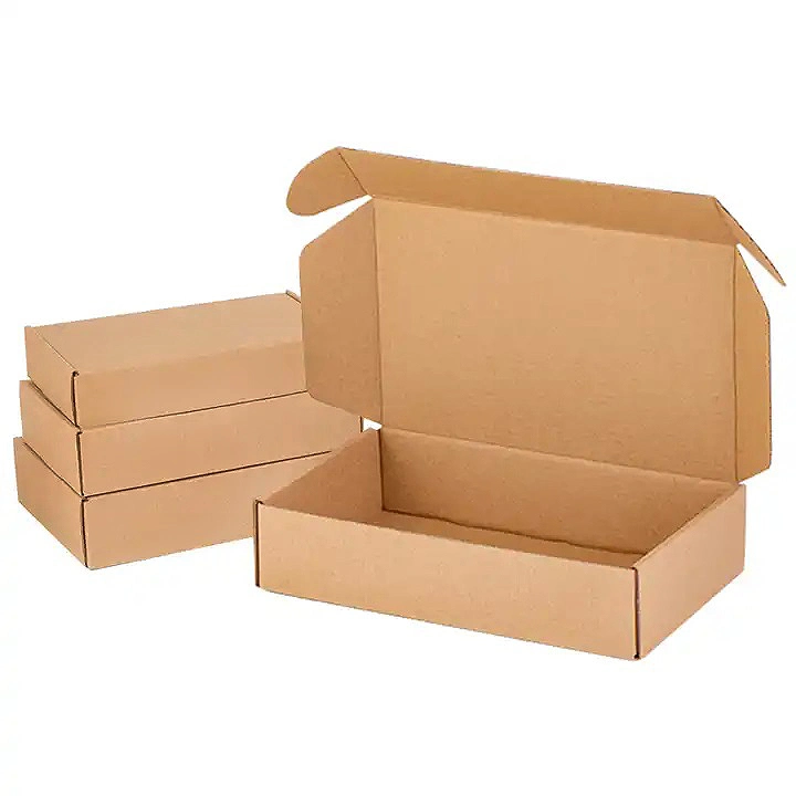 Recycled Custom New Brown Kraft Paper Box with Window for Soap Packaging