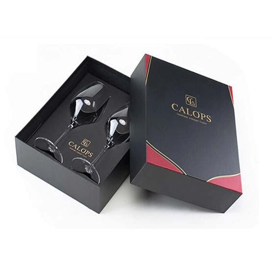 Customized Wine Box Paper Packaging Fashion Packing Cardboard Glass Wine Glass Gift Packaging Box