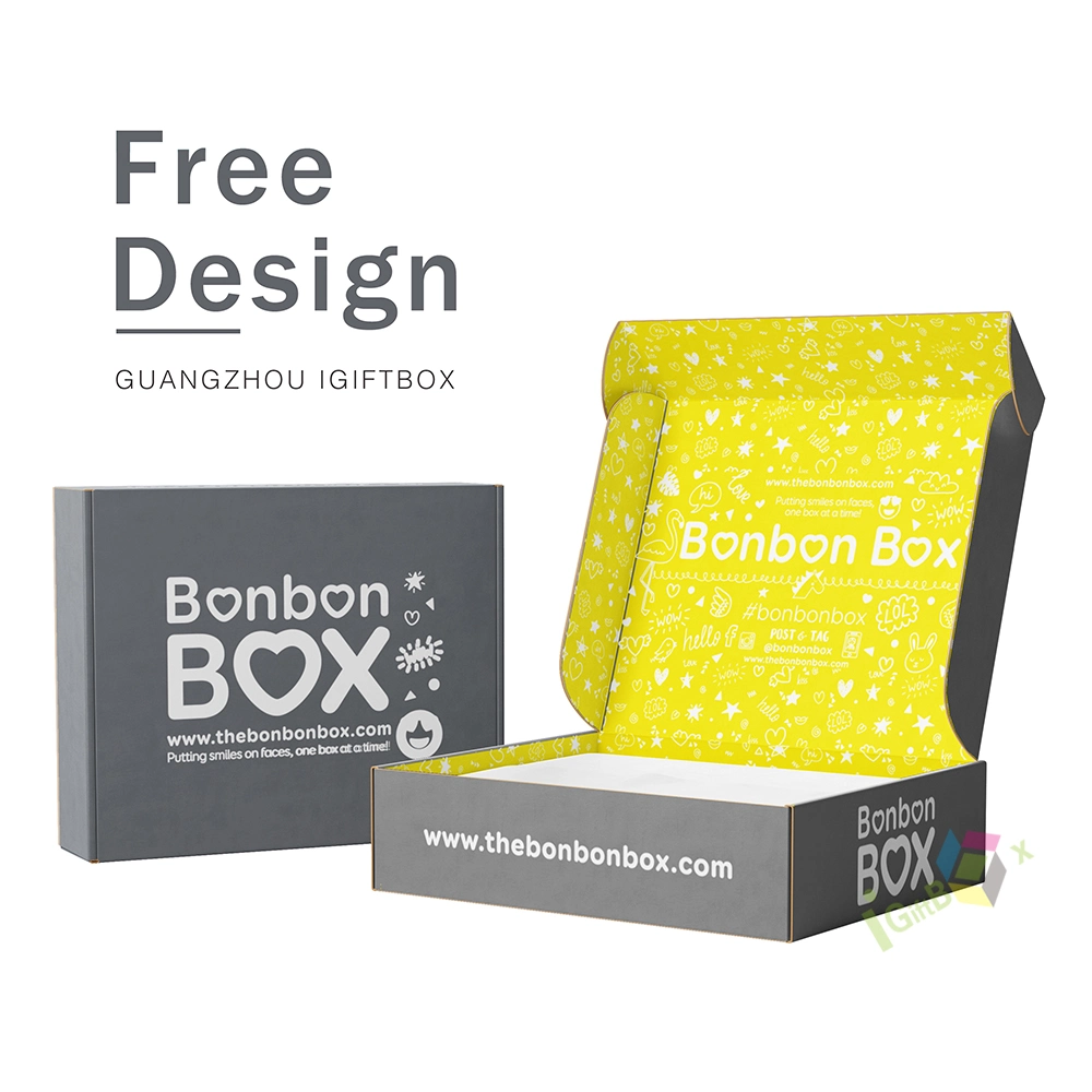 Customize Logo Print Large and Small Clothing Mailer Box Kraft Corrugated Packaging Shipping Box