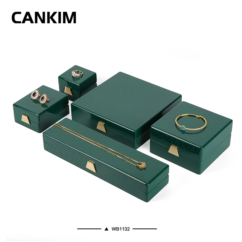 Cankim Wooden Painting Paint Ring Pendant Bracelet Bangle Earrings Vintage Jewelry Box Bamboo Jewelry Box Jewelry Box Luxury