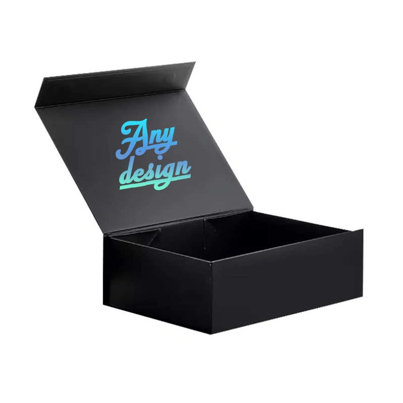 Custom Logo UV-Coating Magnetic Packaging Gift Box Flip Top Cardboard Eco Gift Packaging Box