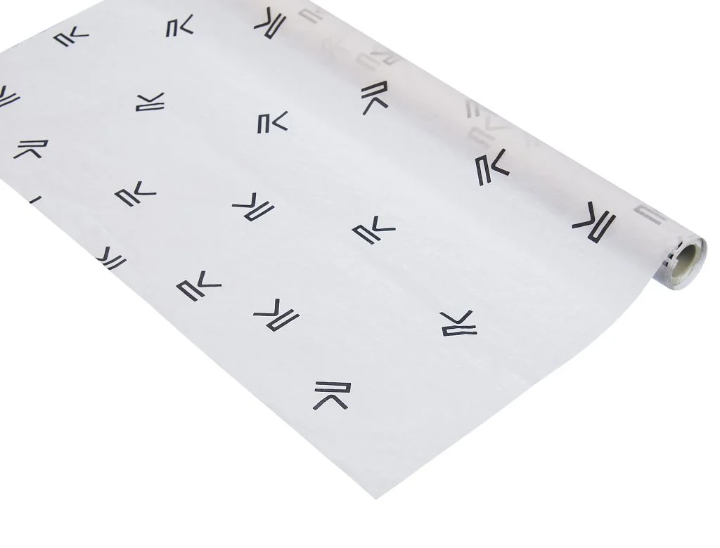 Custom Gift Packaging Paper Printed Logo Black Tissue Wrapping Paper