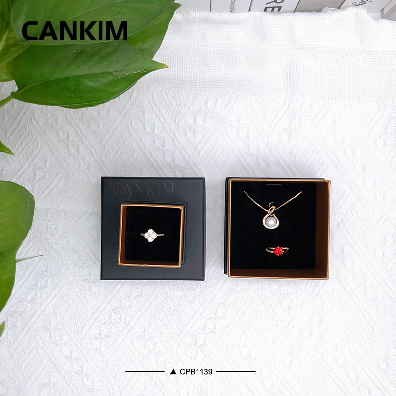 Cankim Jewellery Box Paper Jewellery Boxes Packaging Custom Logo Paper Jewellery Box for Necklace