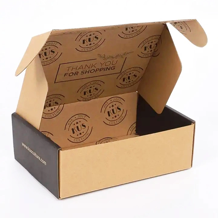 Recycled Custom New Brown Kraft Paper Box with Window for Soap Packaging