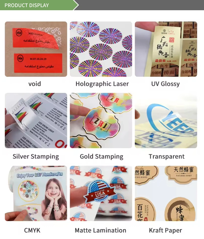 Wholesale Printing Self Adhesive Round Gold Waterproof Vinyl Label Custom Kraft Paper Thank You Stickers with Logo