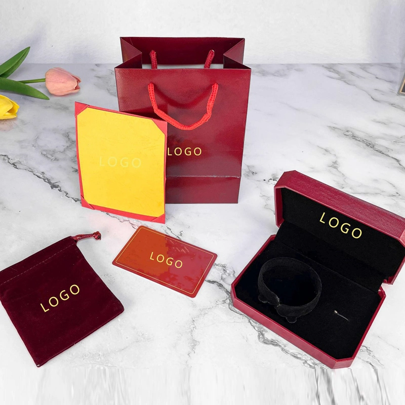 Wholesale Custom Velvet Jewelry Ring Necklace Display Packing Gift Box Personalized Jewellery Packaging Pack Box