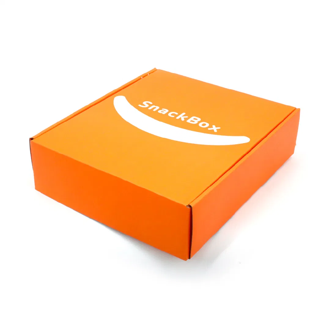 Shipping Boxes for Small Business Orange Harder Corrugated Cardboard Mailer Boxes for Snacks, Fast Food Shipping, Packaging, Christmas Gifts