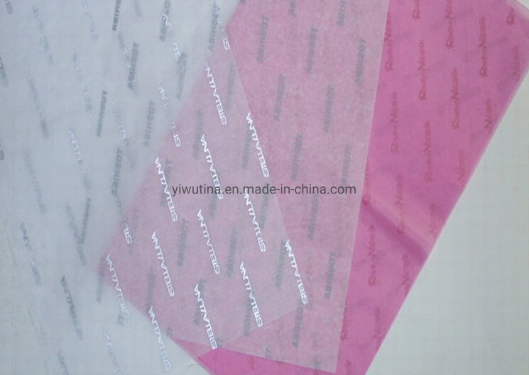 Full Colour Printing Transparent White Black Garment Scarf Shoe Gift Packaging Soft Wrapping Tissue Paper