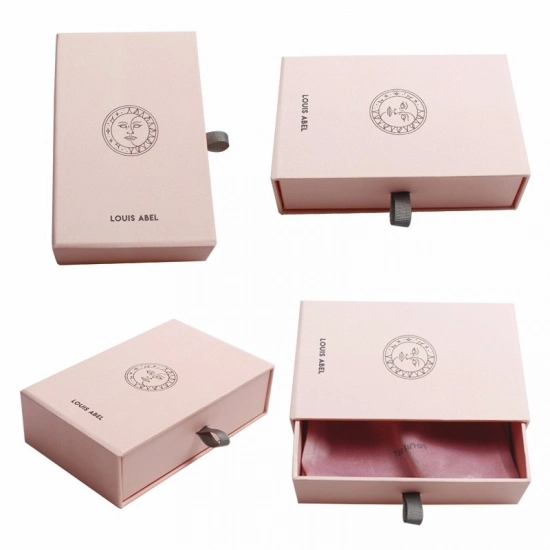 Custom Size Cardboard Rigid Drawer Packaging Box Jewelry for Hot Gold Logo Embossed