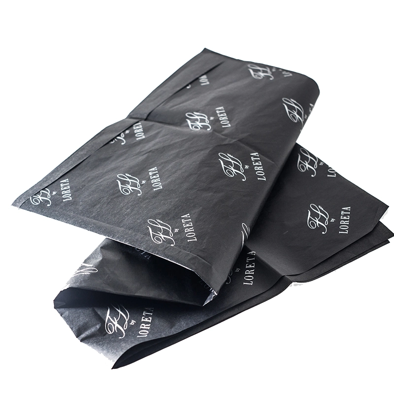 50*70cm Black Color Printing Wrapping Tissue Paper