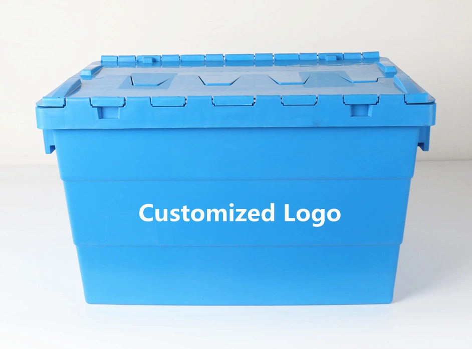 Bulk Stock Plastic Industrial Plastic Moving Turnover Tote Box for Cargo Shipping and Storing