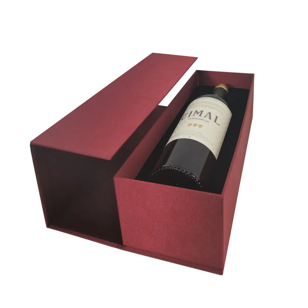 Custom Luxury Gift Champagne Wine Alcohol Gift Boxes Packaging Liquor Bottle Glass Red Wine Packaging Box