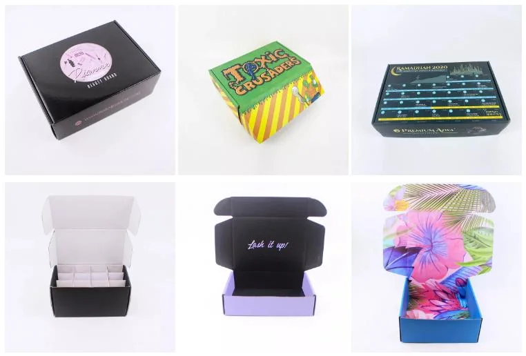 Custom Box Packaging Luxury Black Corrugated Shipping Boxes for Small Business