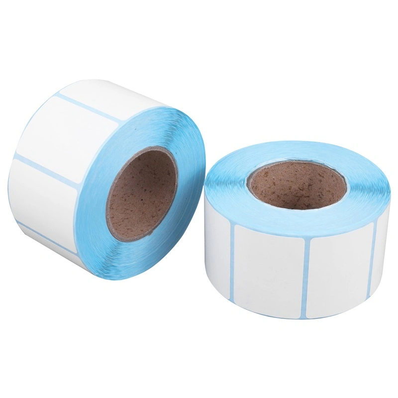 Wholesale Blank White Custom Printing Direct Thermal Barcode Paper Labels Sticker Rolls