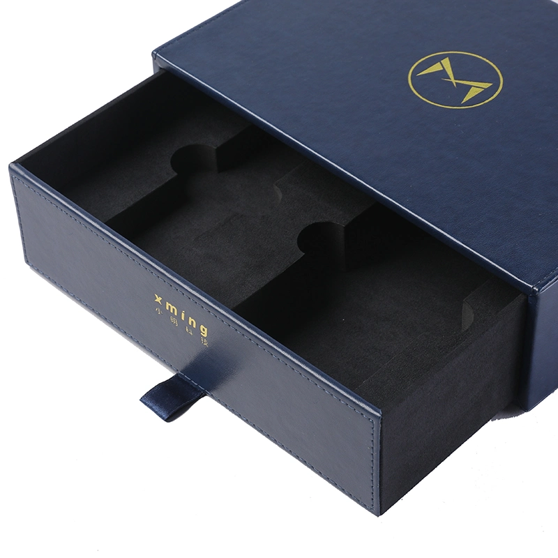 Drawer Type Cardboard Box Packaging with Ribbon