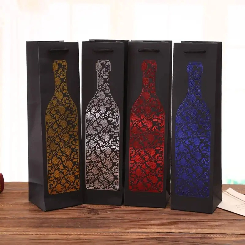 Custom Branded Luxury Rigid Paper Packaging Whiskey Single Bottle Glass Gift Wine Box