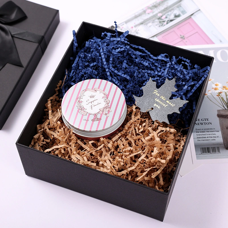 Colored Paper Shredded Raffia Snack Box Cosmetic Box Decorative Filling Gift Box Raffia