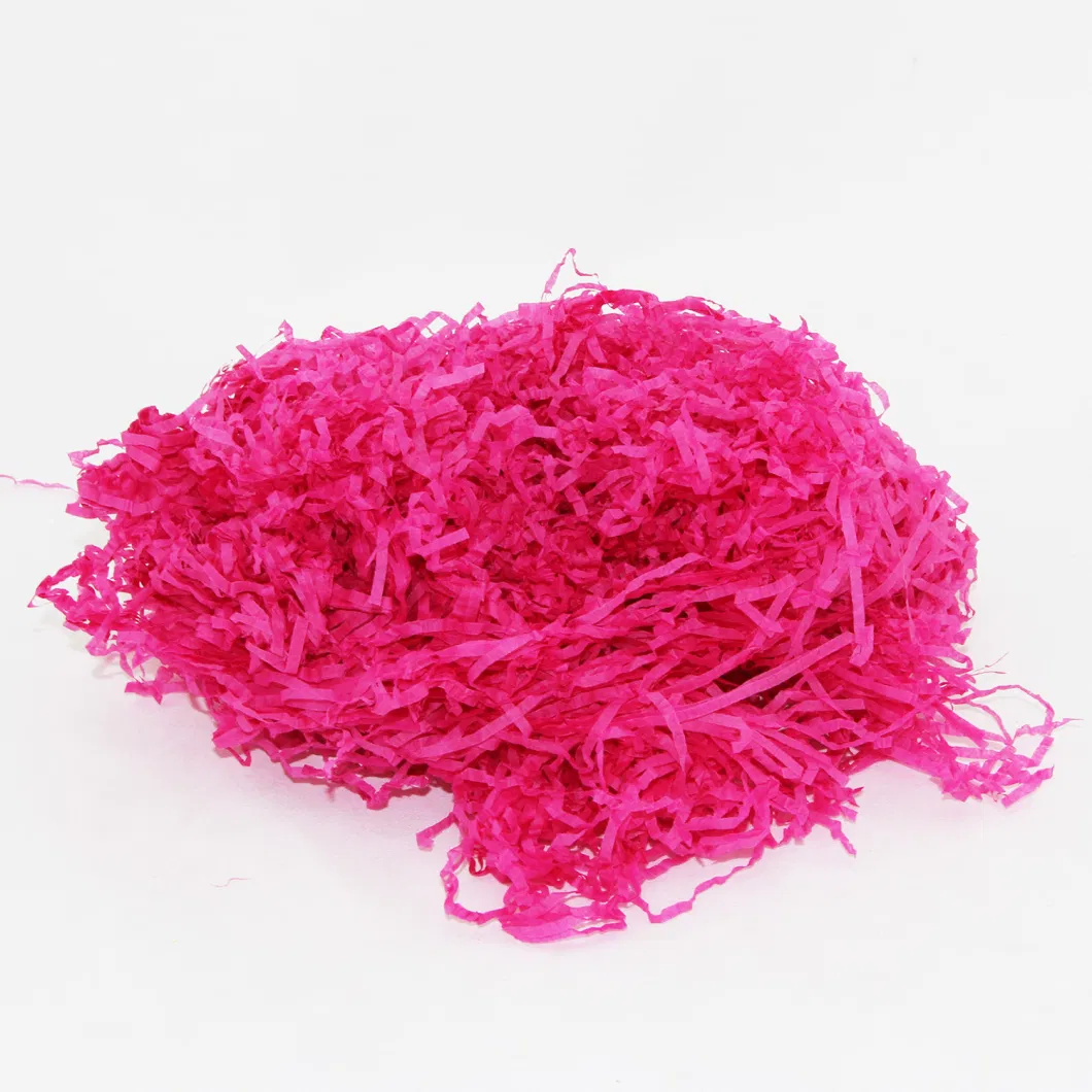 Eco-Friendly Raffia Shredded Paper Wedding Candy Box Gift Box Stuffing Colored Raffia Shreds