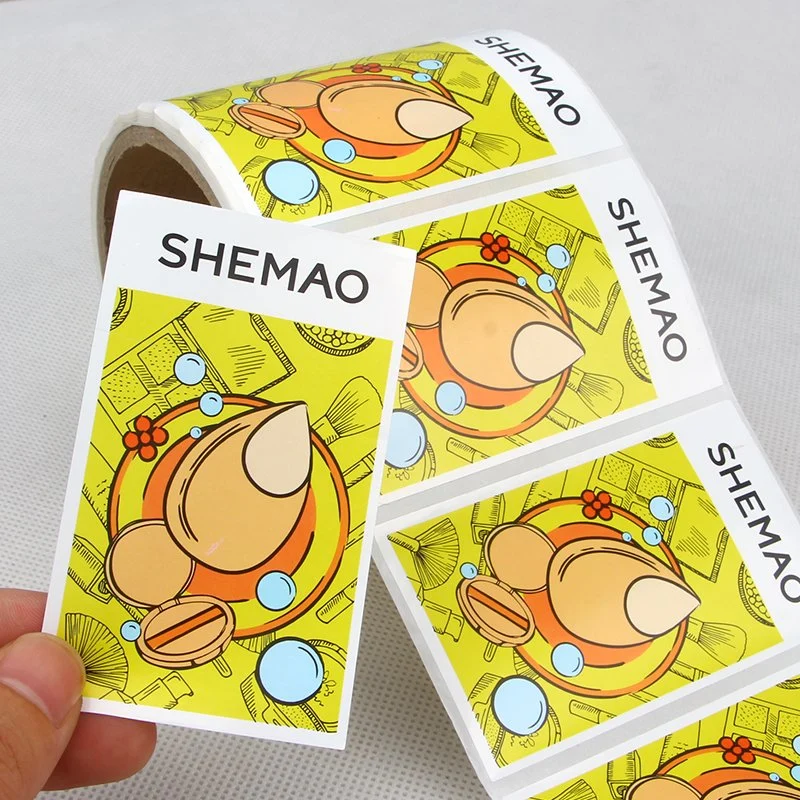 Free Sample Blank Waterproof Custom Logo Direct Thermal Shipping Label Printing Barcode Label Self Adhesive Paper Label Sticker